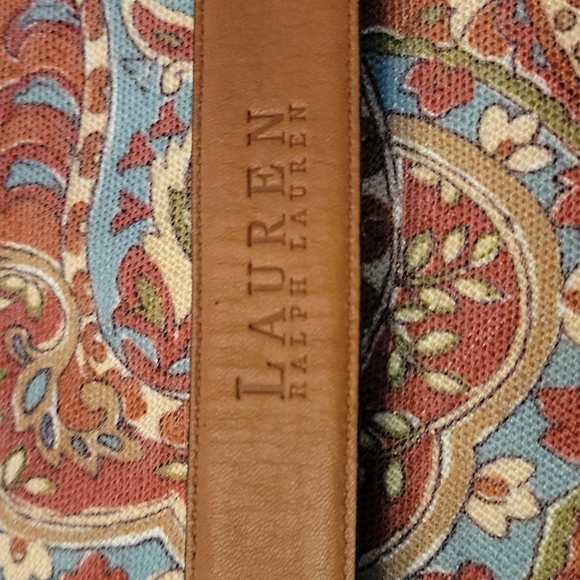 Lauren Ralph Lauren brown embossed leather Size L main image 8